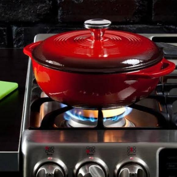 

Lodge Enamel Cast Iron Dutch Oven 4.5 Quartz Casserole 4.5L Panci Besi