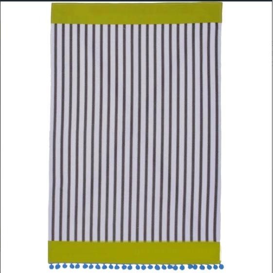 

Ulster Weaver Cotton Tea Towel Franchini Stripes Green White