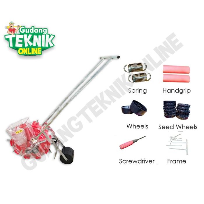 

Terlaris Alat Tanam Biji Bibit Jagung Kacang Dorong Matrix 8H2 10A2 / Alat Tanam Biji Bijian Kedelai