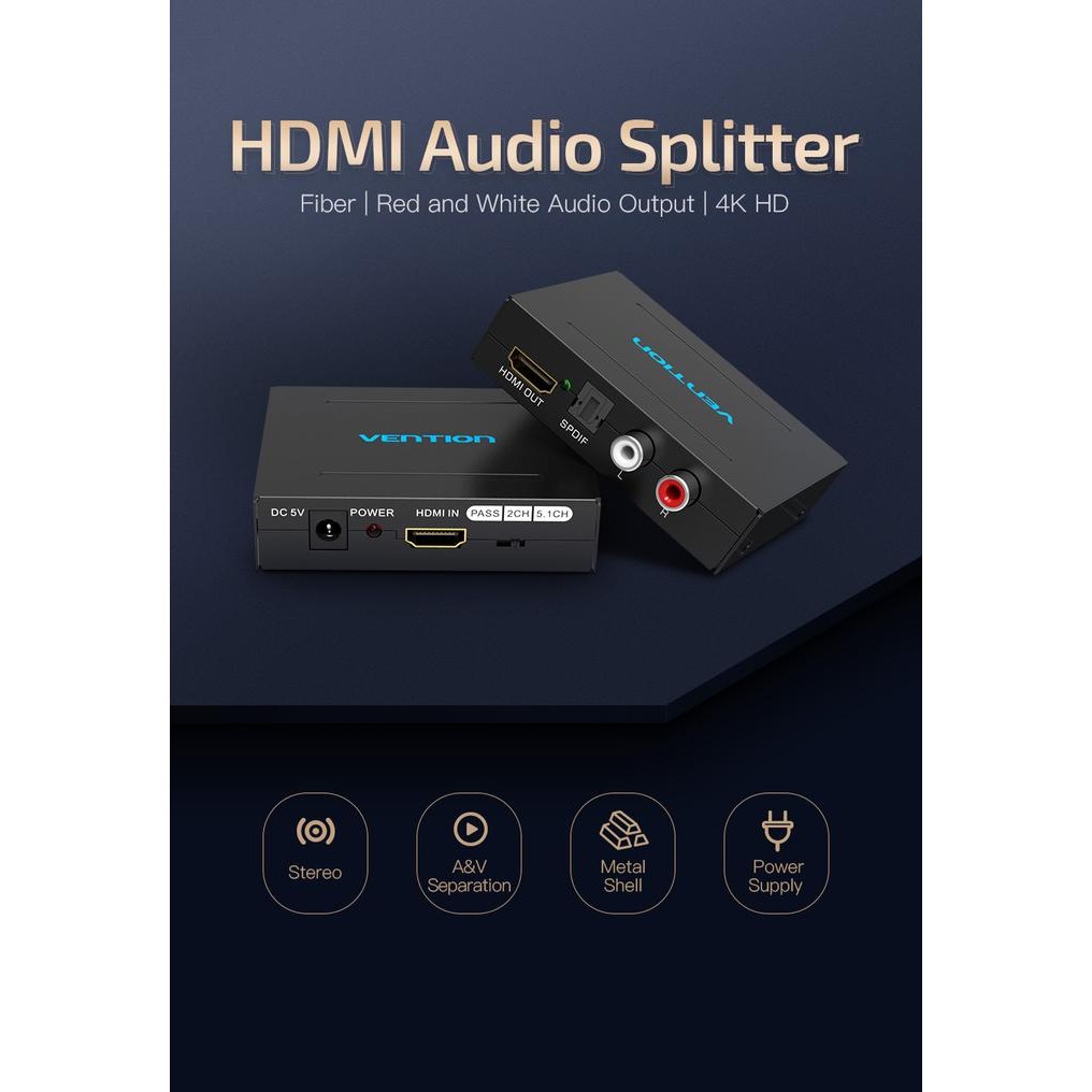 Hdmi Audio Extractor Converter Hdmi To Rca Audio Spdif