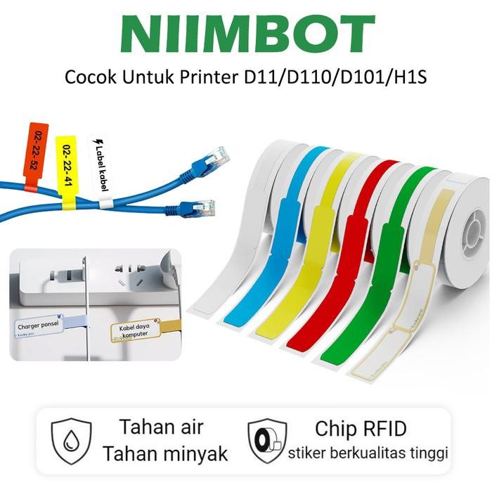 

Niimbot D11/D110/D101/H1S Wire Label Stiker Jaringan Kabel Printer