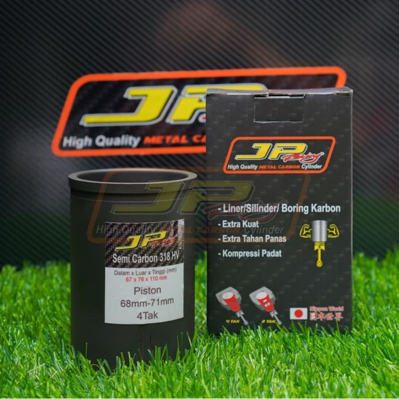 JP RACING Liner carbon utk piston 68-71mm bahan SEMI CARBON 318HV ORIGINAL GENUINE ASLI JPLiner