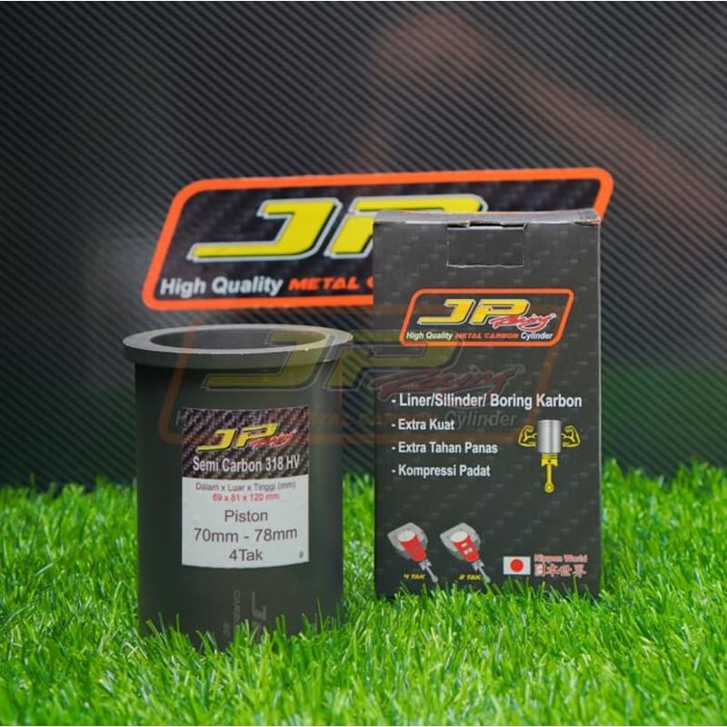 JP RACING Liner carbon utk piston 70-78 mm bahan semi carbon 318HV ORIGINAL GENUINE ASLI JPLiner