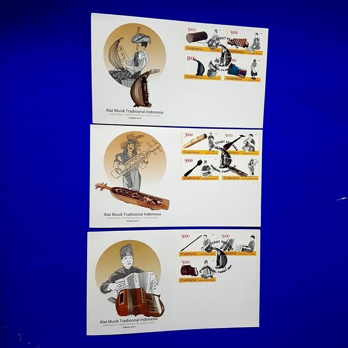 

TERLARIS Prangko MURAH/ISTIMEWA. ALAT MUSIK TRADISIONAL 2014. SHP (set 3 lbr) SALE