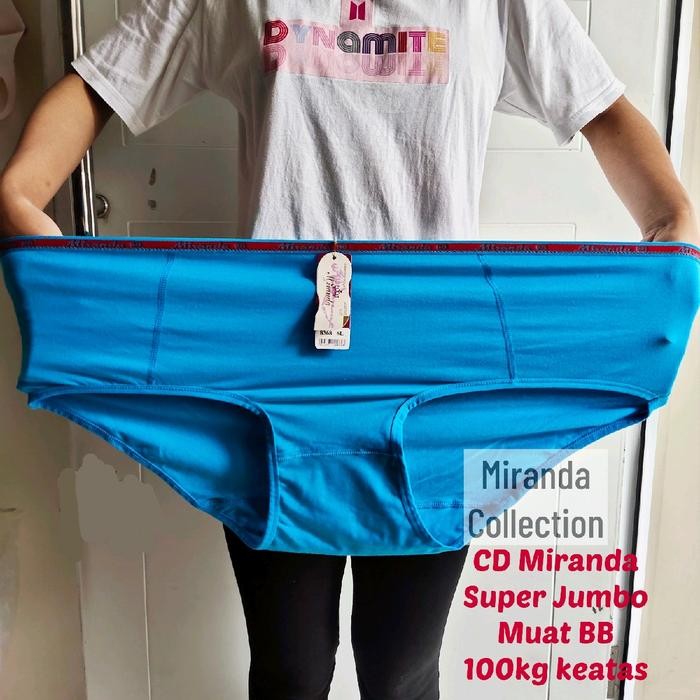 PREMIUM Celana Dalam MIRANDA SUPER JUMBO BB Diatas 95kg / CD Wanita Super Jumbo Bahan KATUN SPANDEK