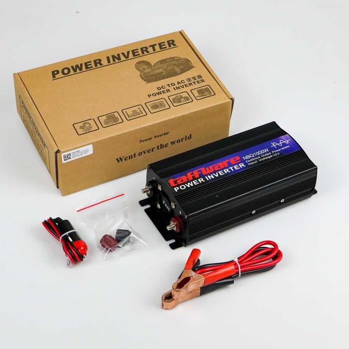 TAFFWARE 1000 WATT POWER INVERTER MOBIL DC KE AC PSW PURE SINE WAVE BEST SELLER