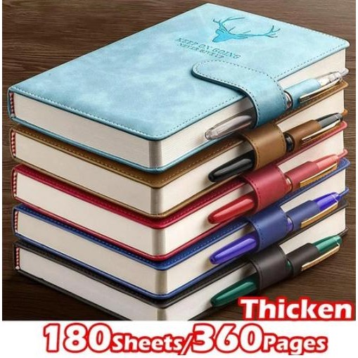 

A5 Notebook Kawaii 360 Halaman Buku Harian Buku Harian Lilin Kulit Bisnis Sekolah Kuliah Kantor