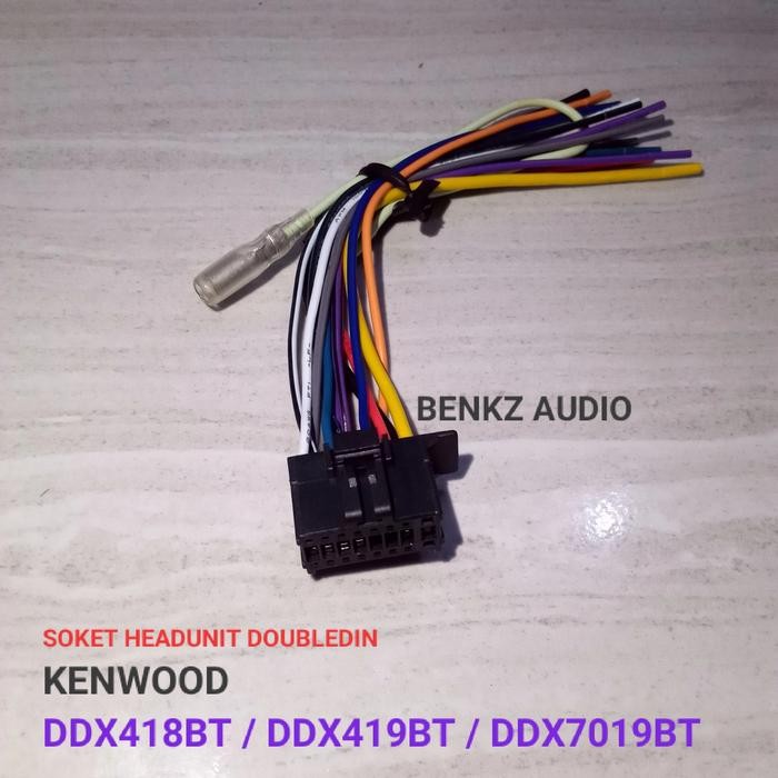 PREMIUM Kabel soket headunit tape Dobeldin kenwood DDX418BT DDX419BT DDX7019B