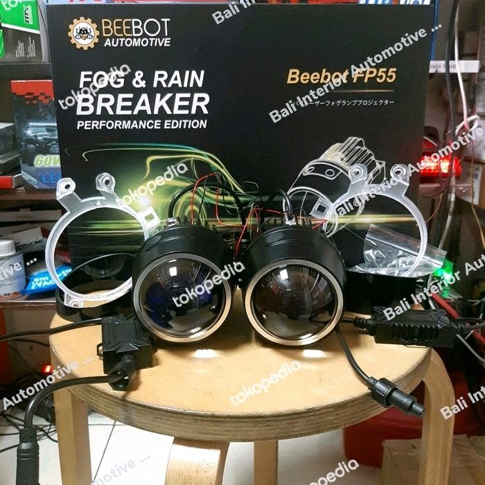 PREMIUM Foglamp Set BILED Projector Laser BEEBOT FP55 3000K 55Watt Ready Stock