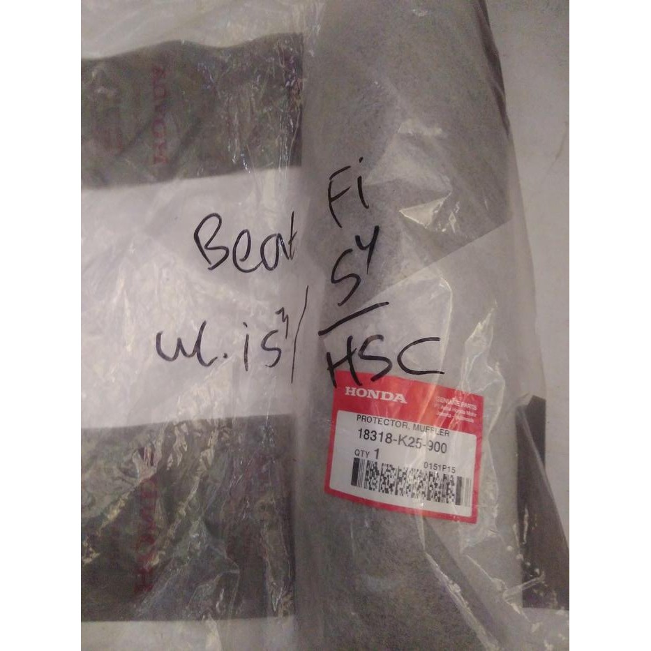 PREMIUM COVER / TUTUP / PELINDUNG KNALPOT BEAT FI, BEAT FI CBS ORIGINAL HONDA