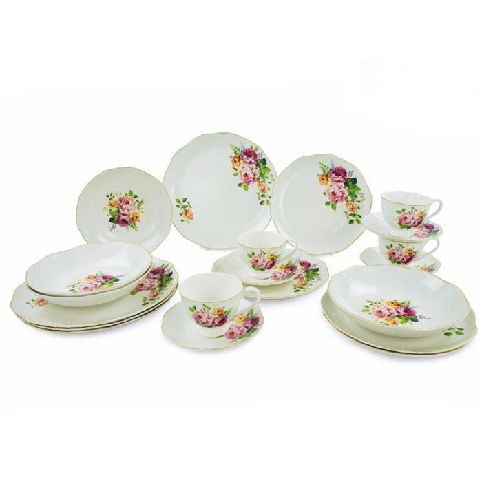 Saint James La Vie Est Belle Dinner Set 20Pcs Dining Piring Mangkuk