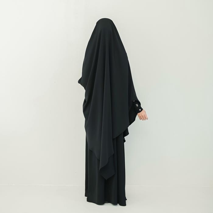 NAJ Studio - Origami Abaya Dress Polos Syari Outfit Umroh Haji (ABAYA ONLY)