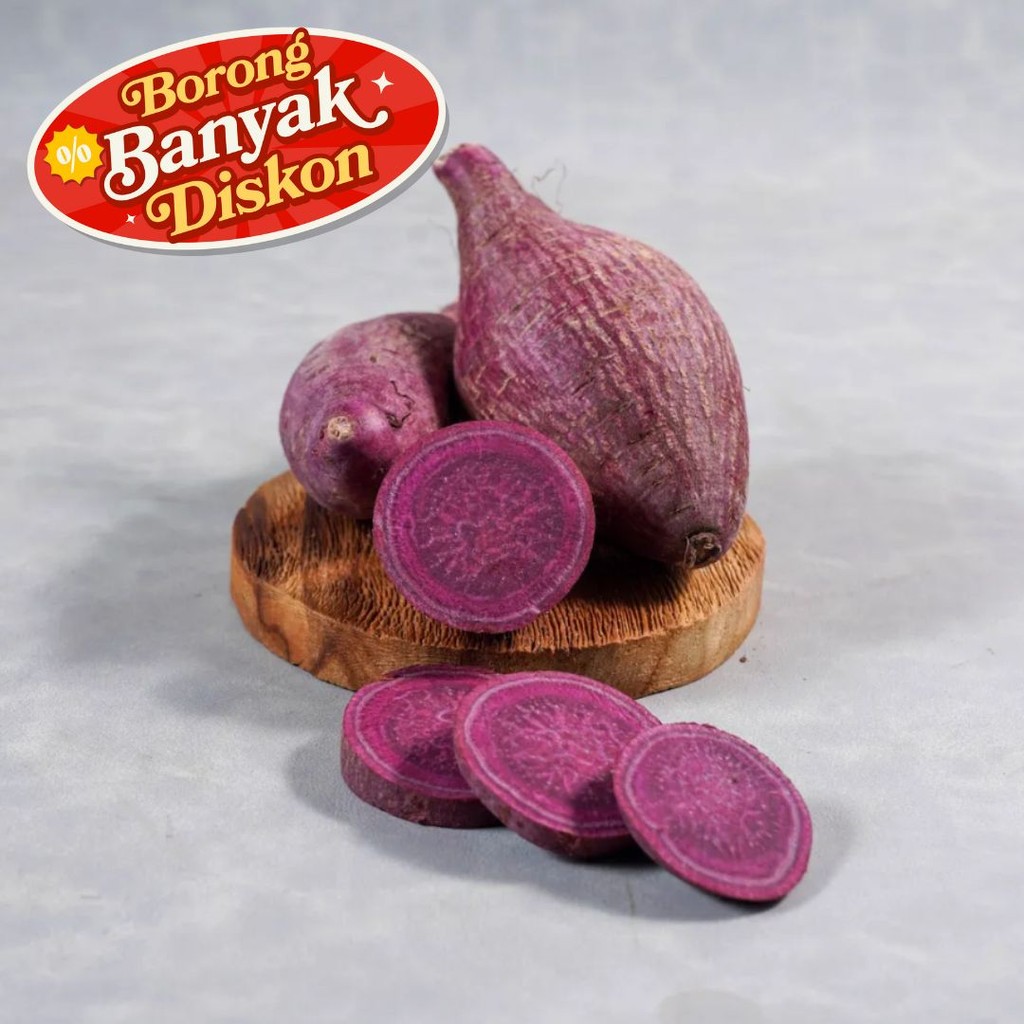 

Bundle 3 Ubi Murasaki Ungu Konvensional 500 gram