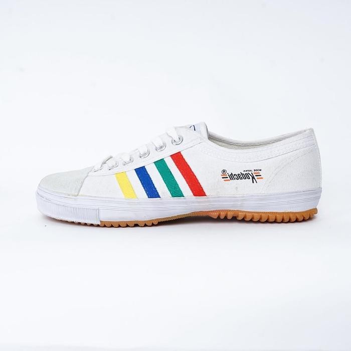Toko sarina Sepatu Capung KODACHI 8111 Rainbow Retro Klasik Jadul Kanvas Badminton