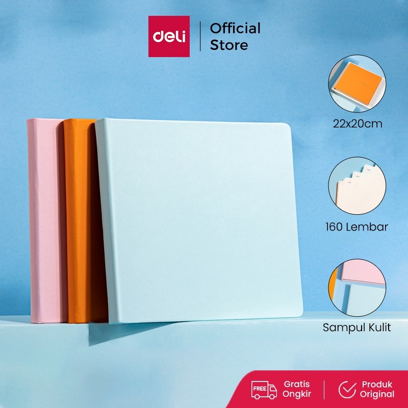 

LINDU Deli Buku Catatan / Planner / Leather Notebook 22 CM 160 Lembar BP120