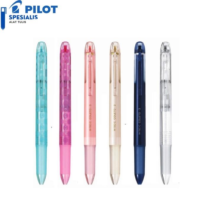 

Ready JT PILOT COLETO HI-TEC-C BARREL MULTI PEN 3 COLOR KOSONGAN