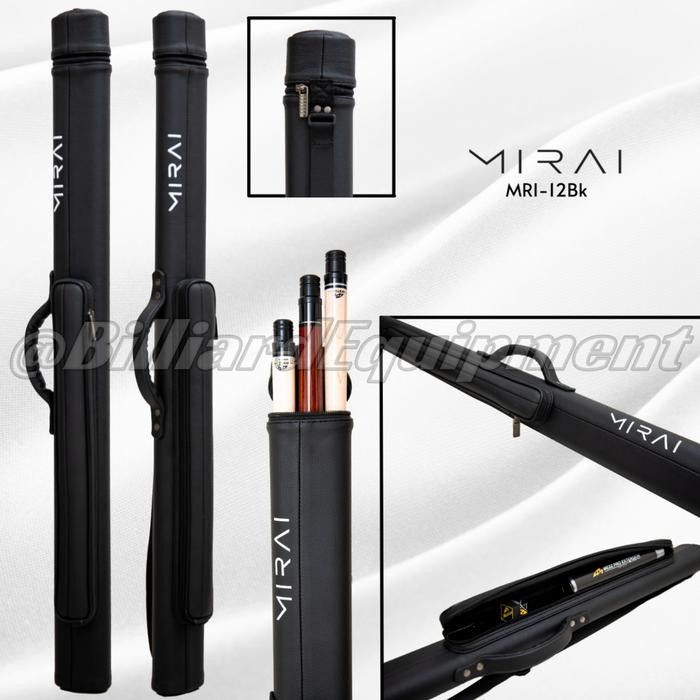 Mirai 1x2 - Black Tas Billiard Cue Case Billiard