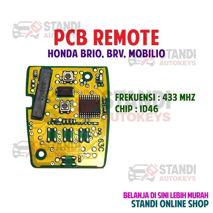 PROMO Modul PCB Remote Trasmiter Remot Chip Immobilizer Transponder Honda Brio Mobilio BRV Termurah