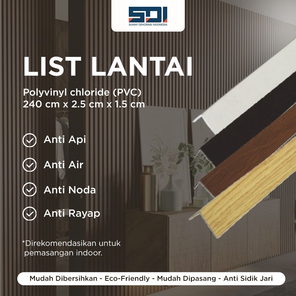 List Tangga List Siku Tangga PVC 2.4m LIST SIKU TANGGA SIKU TANGGA PVC