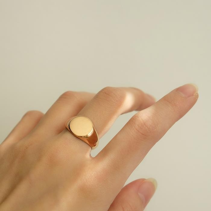 Classic Signet Ring Cincin Anti Karat Promo