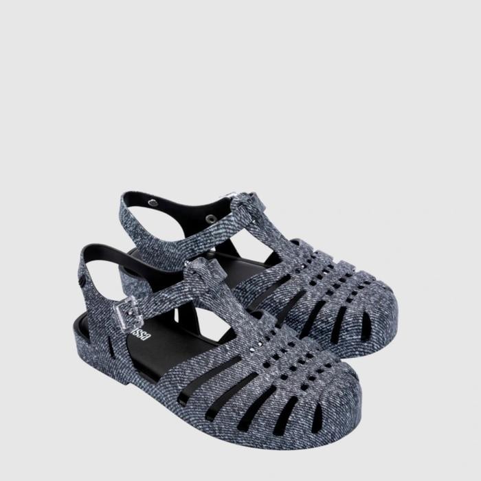 BEST SELLER MELISSA WOMEN'S SHOES - MELISSA POSSESSION PRINT DENIM AD - BLACK JEANS