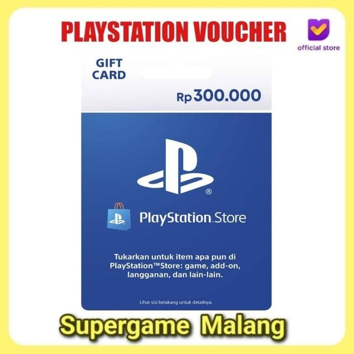 PSN Wallet PS5 PS4 100k 300K 600K Gift Card Indonesia Resmi Fisik PS 5 PS 4
