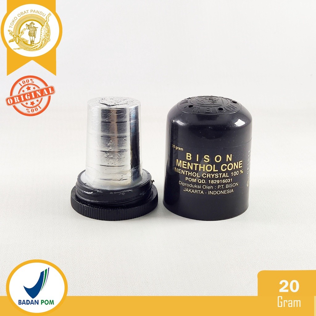 BISON MENTHOL CONE (20 GRAM) / MENTHOL CRYSTAL 100%