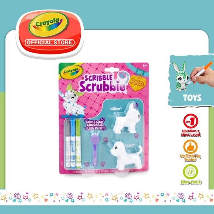 

Crayola Scribble Scrubbie Pets Refill 6Pk Art Set #Gratisongkir