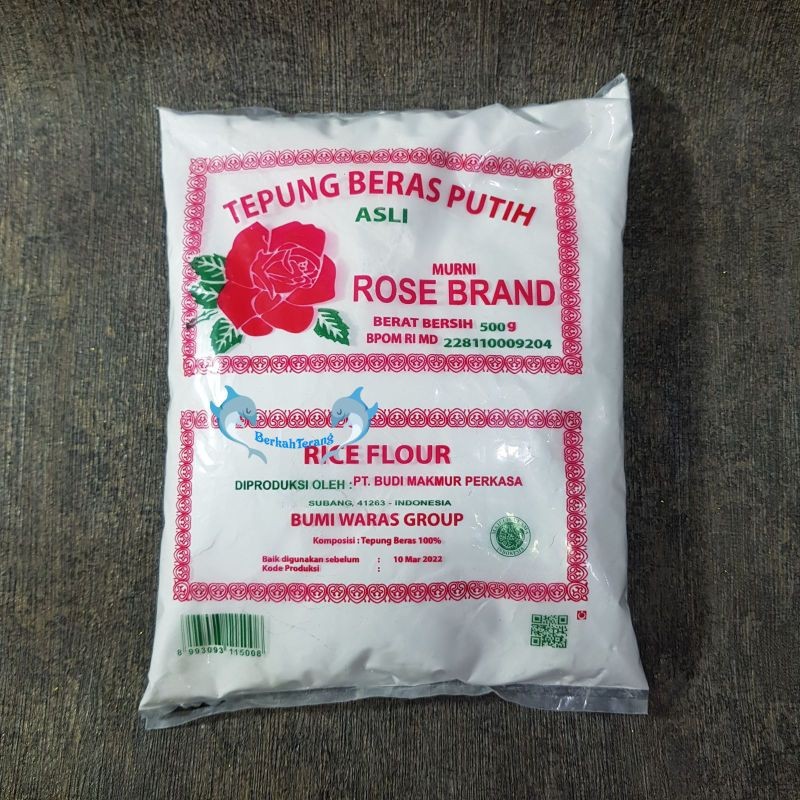 

Tepung BERAS PUTIH Rose Brand 500gr / Rice Flour