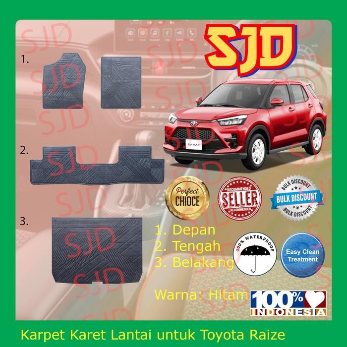 Terbaru Karpet Mobil / Karpet Karet Lantai Untuk Mobil Toyota Raize