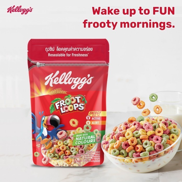 

Kelloggs Froot Loops Pouch Sereal 2 x 55g