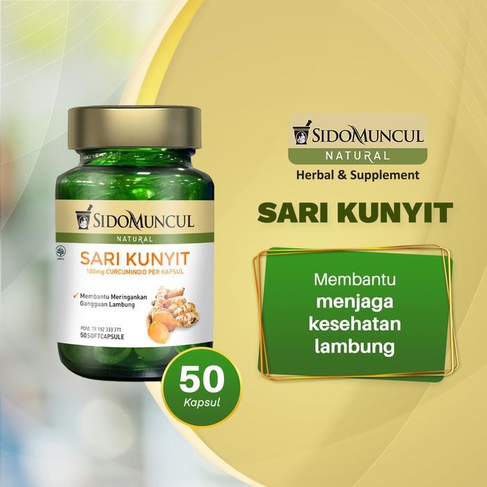 

Terlaris Sido Muncul Natural Sari Kunyit Soft Capsule 50'K