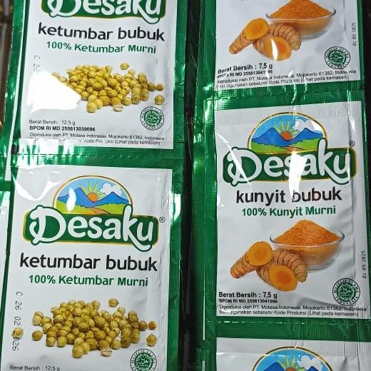 

Terlaris Desaku Bumbu Bubuk Kunyit/Ketumbar (1 Renceng Isi 12Set)