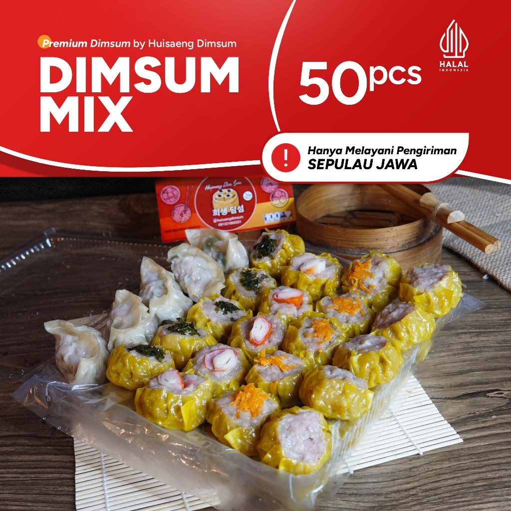 

Torimiaw - Dimsum Isi 50 pcs Halal dengan Saus di Kota Bandung Indonesia PREMIUM SUPER (BISA KIRIM