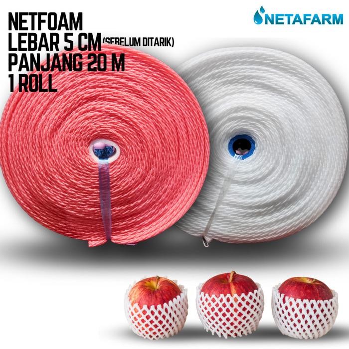 BUSA BUAH NET FOAM BESAR JARING BUNGKUS BUAH POLYNET NET - ROLL 20M