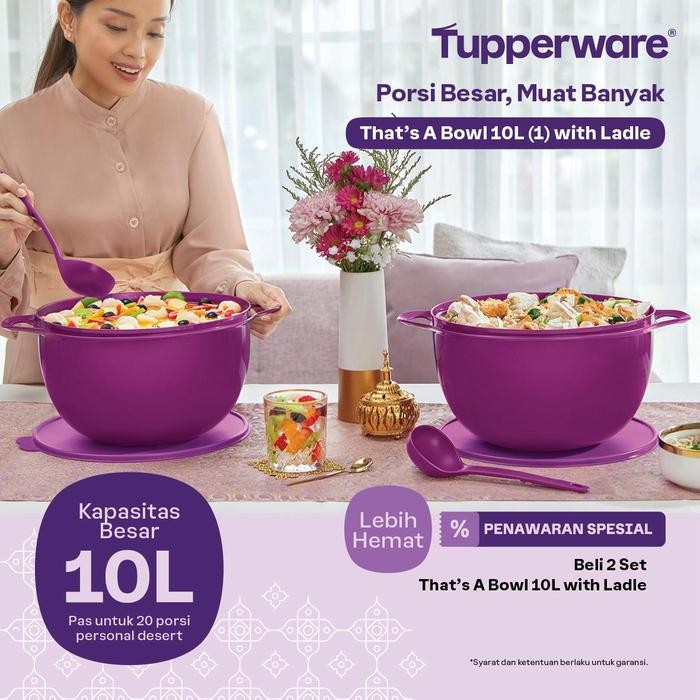 Tupperware That's bowl 10 ltr baskom besar