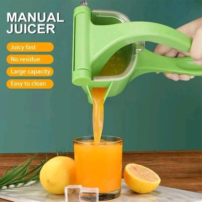 Alat Peras Buah Jeruk Jumbo Manual Hand Juicer Peralatan Rumah DIY Alat Perasan Buah Hijau Plastik