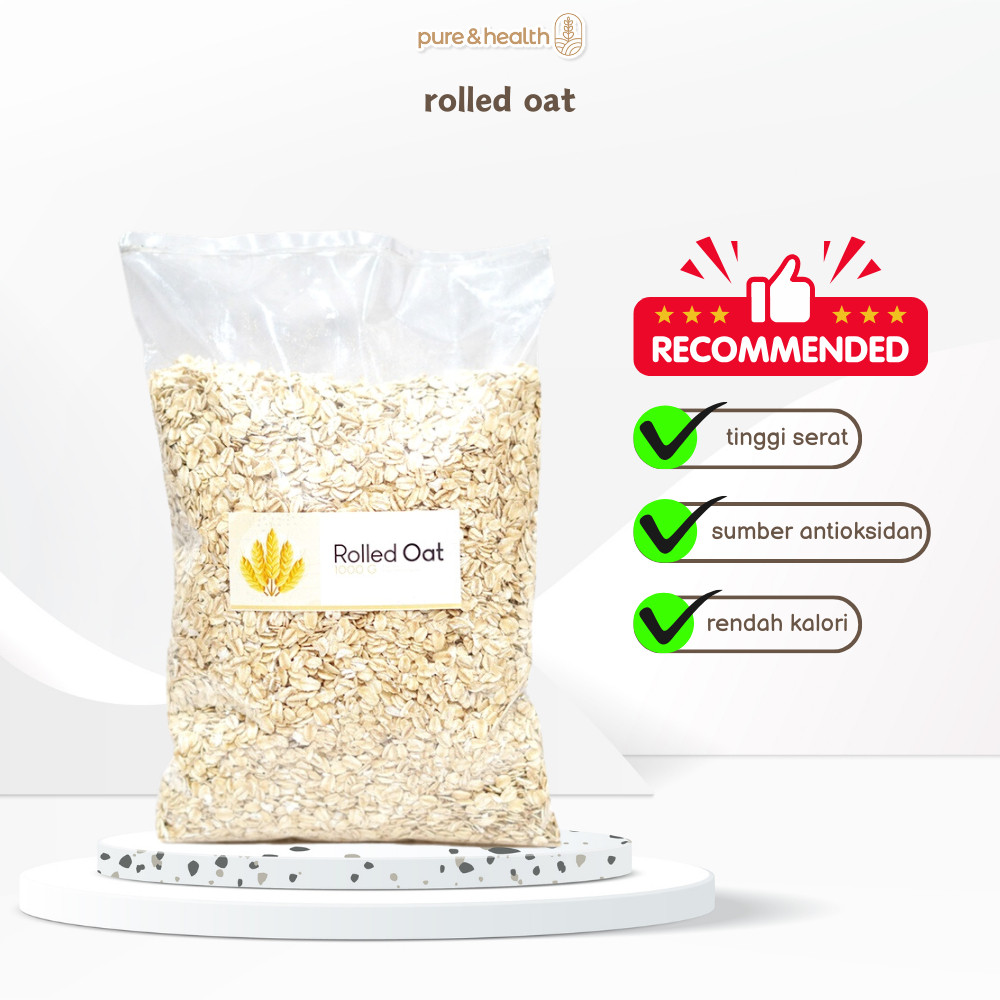 

Rolled Oat Oatmeal 1 Kg Diet Gandum Utuh Original Natural Super Food