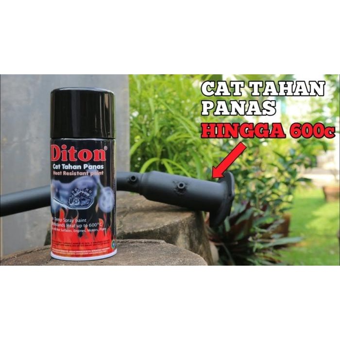 JTTOP" CAT PILOX DITON KNALPOT ANTI PANAS HITEMP BLACK 150CC MURAH KECIL