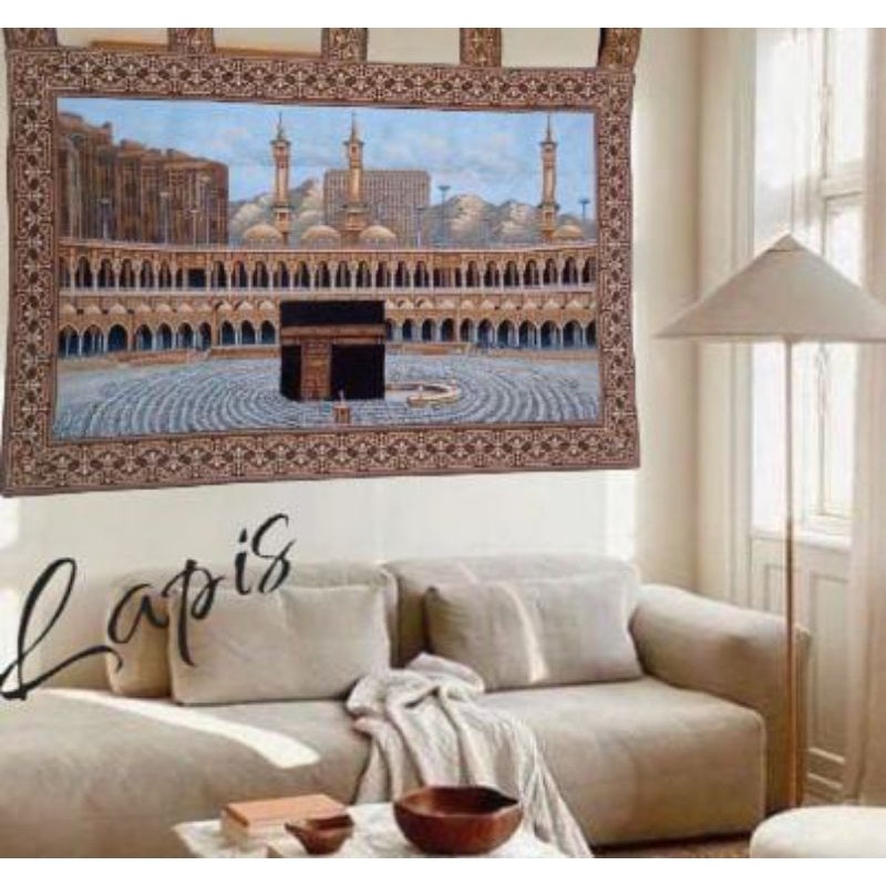 Kiswah Hiasan Dinding Gambar Ka'bah Mesir 100% Original