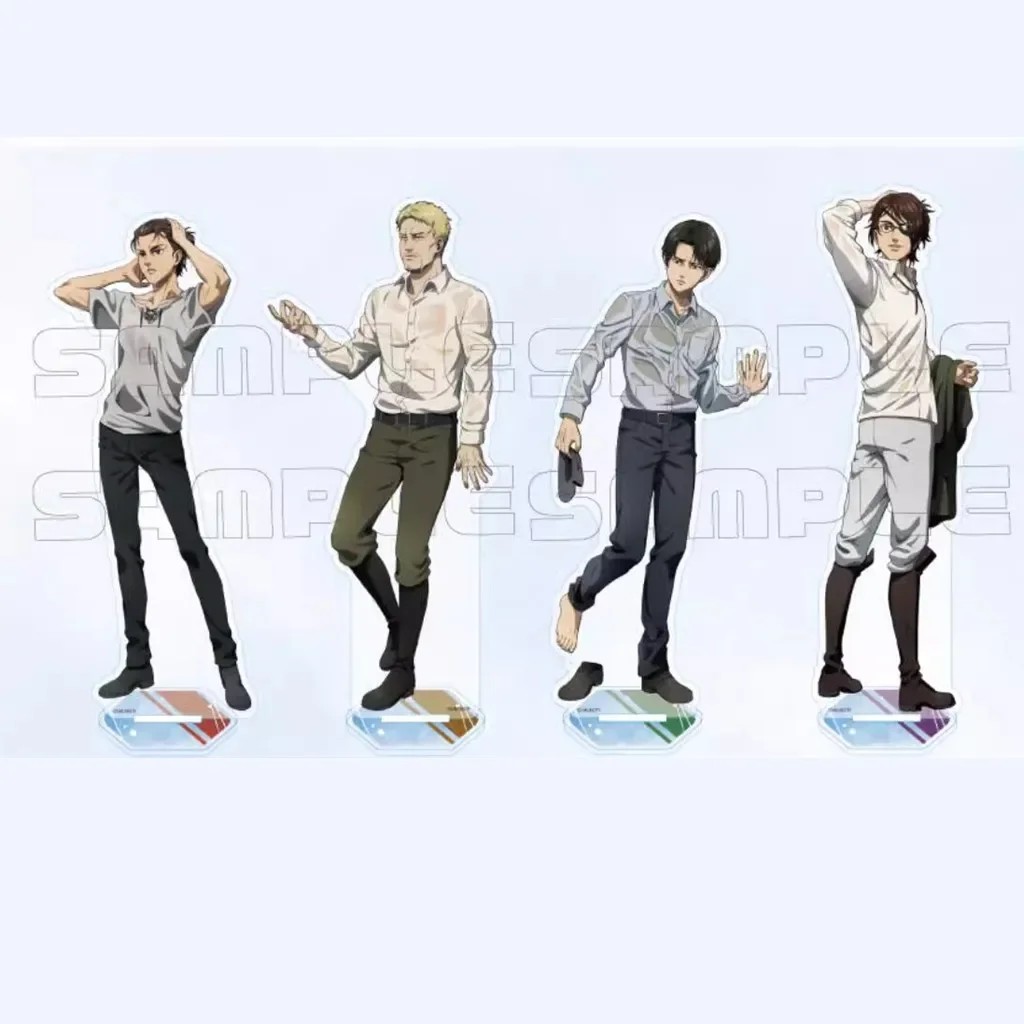 Game Hange Zoe Acrylic Stand Doll Anime Levi Reiner Eren Yeager Figure Model Plate Cosplay Toy