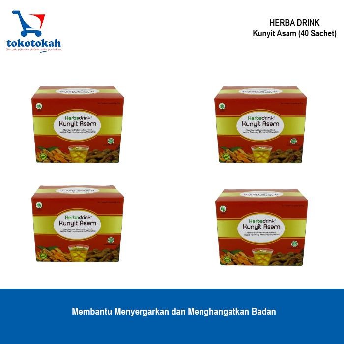 

Terlaris ( 4 Dus) Herbadrink Kunyit Asam Minuman Herbal Haid Produksi Konimex