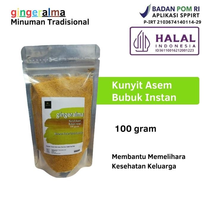 

Terlaris Kunyit Asem Instan 100 Gram Minuman Tradisional Gingeralma
