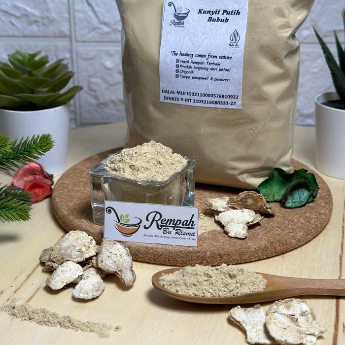 

Terlaris Kunyit Putih Bubuk 250 Gram / Kunir Putih Bubuk Organik Asli