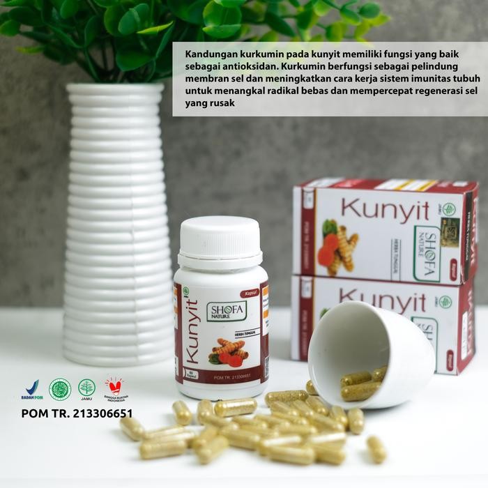 

Terlaris Kapsul Kunyit 60 Kapsul Shofa Nature Obat Maag