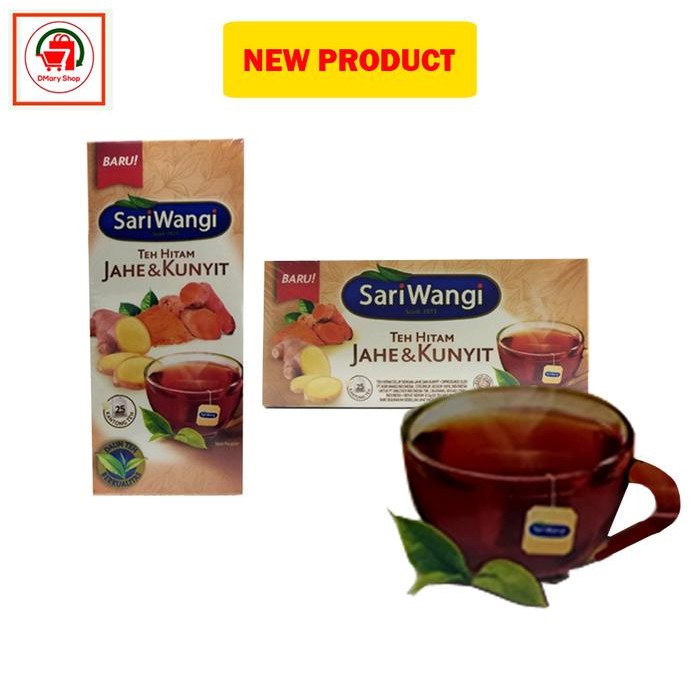 

Terlaris Teh Hitam Sariwangi Jahe Dan Kunyit 25 Tea Bag 37.5Gram