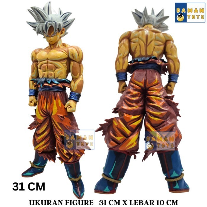 ASLI Action Figure Dragon Ball Son Goku Utra Instinct Super Saiyan Anime
