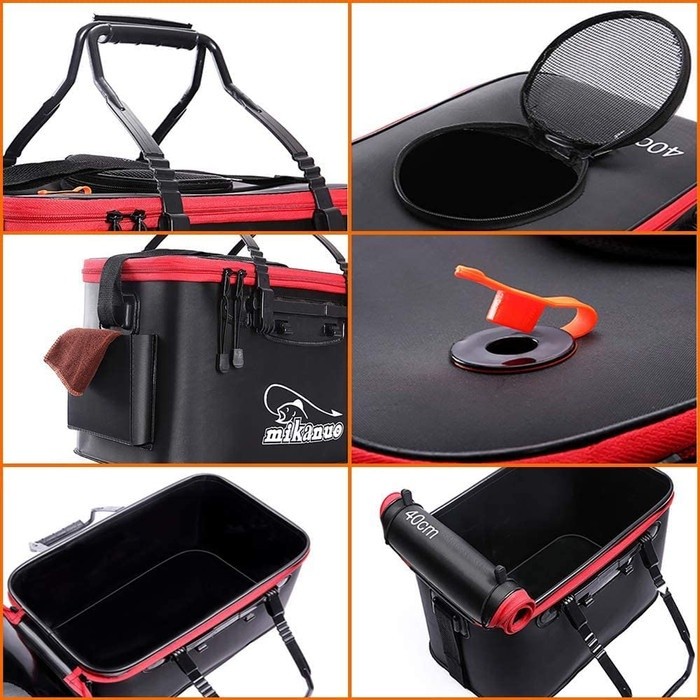 Tas Pancing Portable Box Kotak Ikan Fishing Bucket Tempat Umpan Hidup