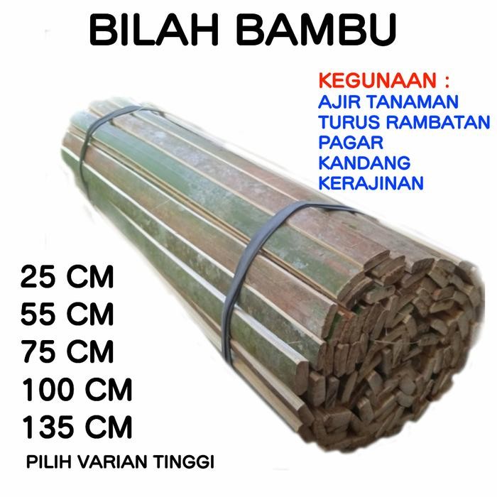 BILAH BELAH BAMBU AJIR TURUS UNTUK PAGAR TANAMAN