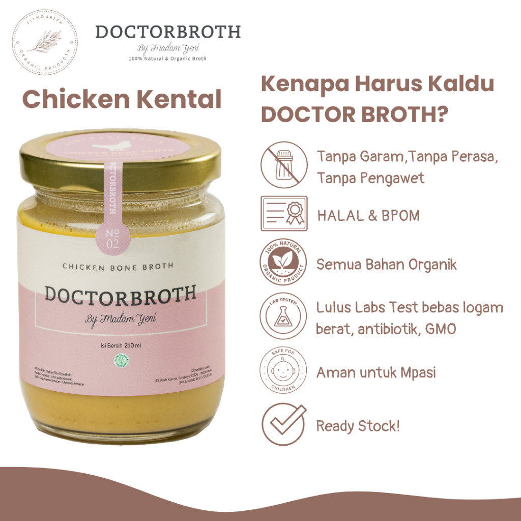 

Doctor Broth Chicken Kental - Kaldu Ayam Kental - Kaldu Tulang